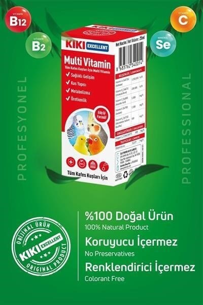 Kiki Excellent Kuş Multi Vitamin 25ml