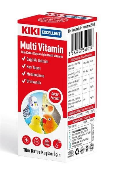 Kiki Excellent Kuş Multi Vitamin 25ml