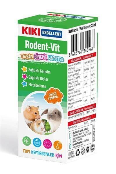 Kiki Excellent Rodent-Vit Kemirgenler İçin Multi Vitamin 25 ML
