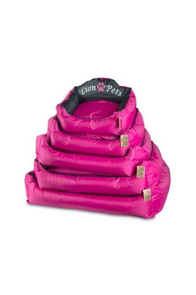 Lion başlıklı yatak Pembe-73X61X29 cm