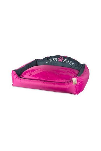 Lion Başlıklı Yatak Pembe-83X70X31 cm