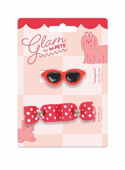 M-PETS GLAM KÖPEKLER İÇİN AKSESUAR TOKA RED