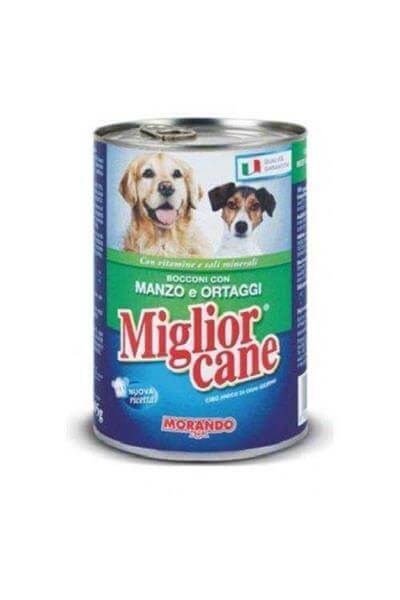 Miglior Cane Köpek Konservesi Biftekli/Sebzeli-405 Gr