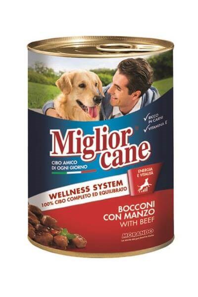 Miglior Cane Köpek Konservesi Biftekli-405 Gr