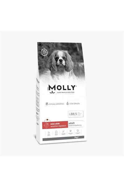 Molly Kuzu Etli Yaban Mersinli Yetişkin Küçük Irk 2 Kg Köpek maması