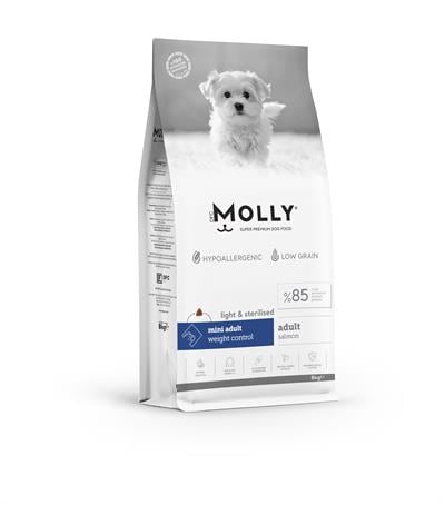 MOLLY MİNİ IRK KISIRLAŞTIRILMIŞ KÖPEK MAMASI SOMONLU 8KG