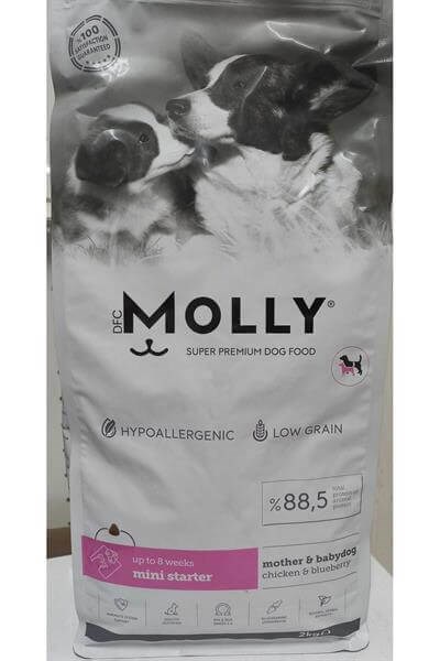 Molly Tavuklu ve Yabanmersinli Mini Starter Yavru Köpek Maması 2kg