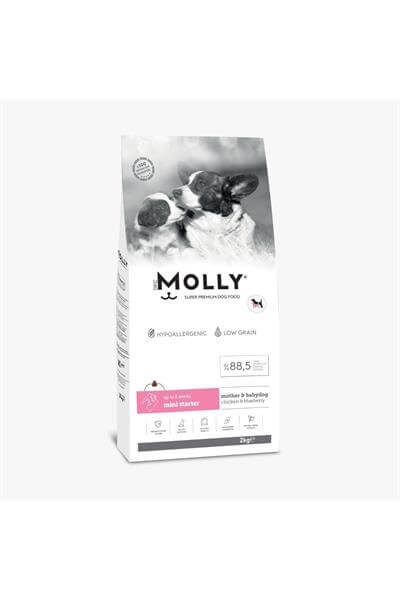 Molly Tavuklu ve Yabanmersinli Mini Starter Yavru Köpek Maması 2kg