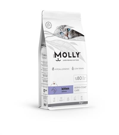 MOLLY YAVRU KEDİ MAMASI SOMONLU 2KG