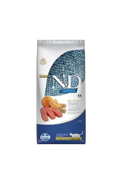 N&D Düşük Tahıllı Somon Balıklı 10 Kg Kısırlaştırılmış Kuru Kedi Maması