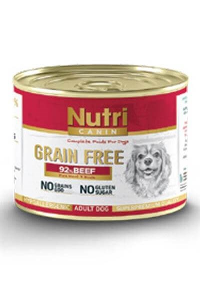 Nutri Canin Sığır Etli  Tahılsız Köpek Konservesi 200 Gr