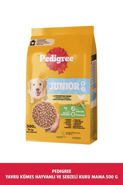Pedigree Junior Kümes Hayvanlı ve Sebzeli Yavru Köpek Maması 500 G