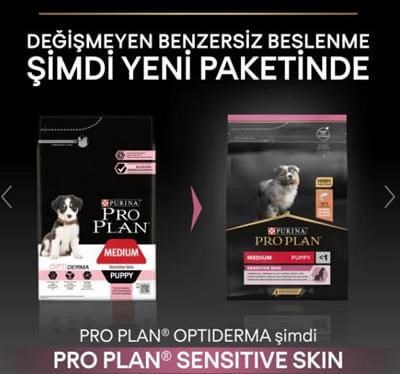 Pro Plan Puppy Medium Sensitive Skin Somonlu Orta Irk Yavru Köpek Maması 12kg