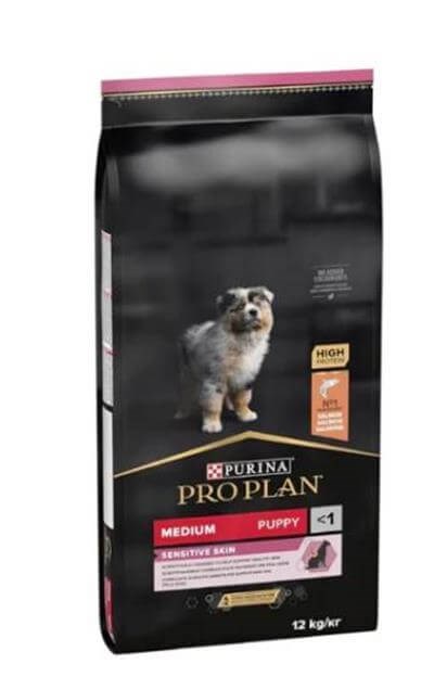 Pro Plan Puppy Medium Sensitive Skin Somonlu Orta Irk Yavru Köpek Maması 12kg
