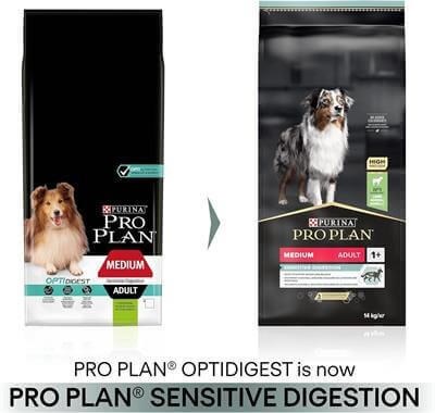 Pro Plan Sensitive Digestion Kuzulu ve Pirinçli Orta Irk Yetişkin Köpek Maması 14kg