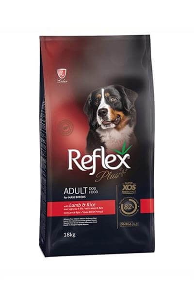 Reflex Plus Büyük Irk Kuzu Etli Köpek Maması 18Kg