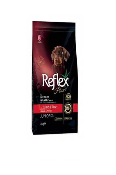 Reflex Plus Kuzulu  Orta/Büyük Irk Yavru Köpek Maması 3 Kg