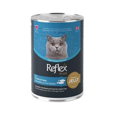 Reflex Plus Parça Etli Alabalıklı Tonlu Kedi Konservesi 400 Gr