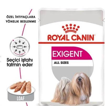 Royal Canin Exigent Seçici Köpeklere Özel Yetişkin Köpek Konservesi 85gr