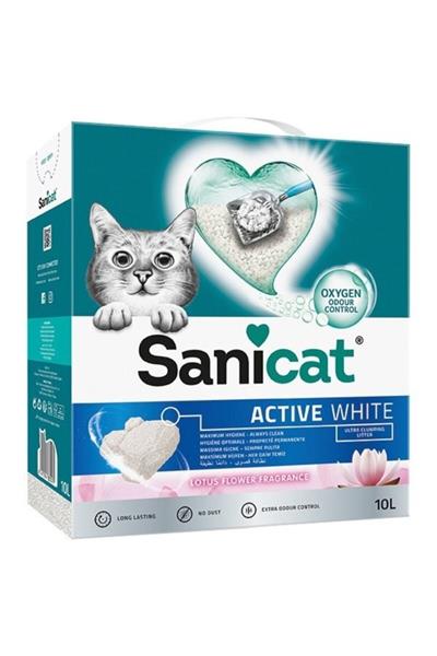 Sanicat Active White Lotus Flower Ultra Topaklanan Oxygen Control Kedi Kumu 10 Lt