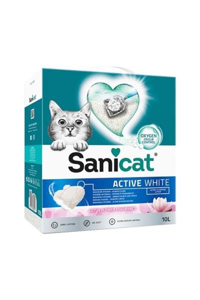 Sanicat Active White Lotus Flower Ultra Topaklanan Oxygen Control Kedi Kumu 10 Lt