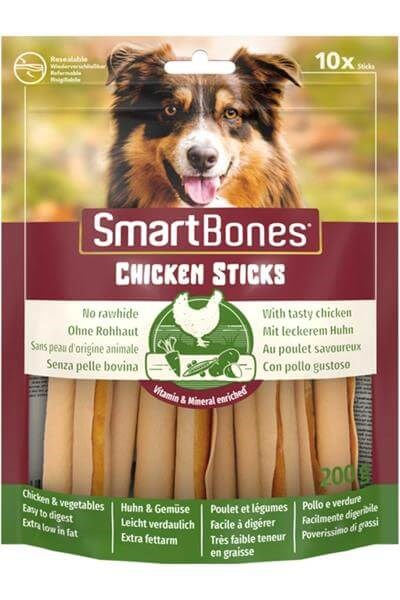 SmartBones Chicken Sticks Köpek Ödülü 10pcs