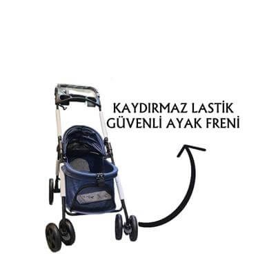 Tommy Evcil Hayvan Arabası 85x46x91,5cm Lacivert Max 15 Kg
