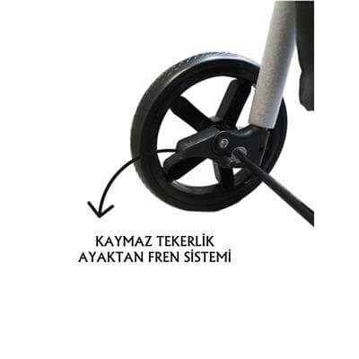 Tommy Evcil Hayvan Arabası 86x46x94,5cm Gri Max 15 Kg