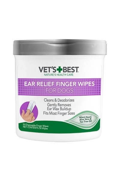 Vets Best Kedi ve Köpekler için Fındık ve Aloe Vera Özlü Kulak Temizleme Pedi 50li