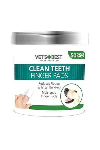Vets Best  Köpekler için Diş Temizleme Parmak Pedi 50li