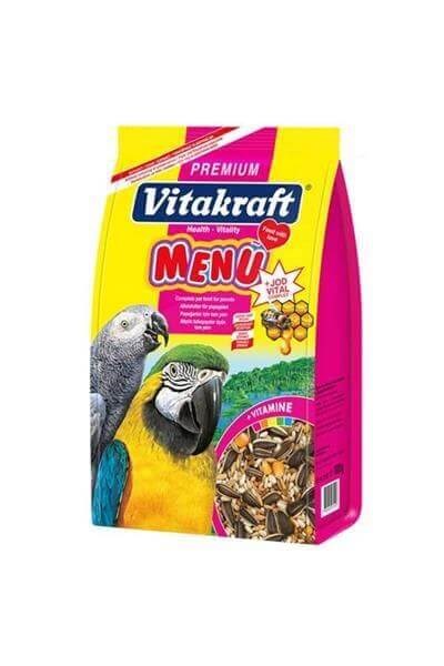 Vitakraft Papağan Menu Premium+Jodvital 1 KG
