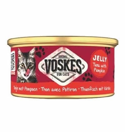 Voskes Ton Balıklı ve Bal Kabaklı Kedi Konservesi  85 Gr