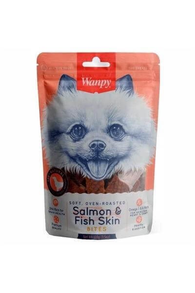 Wanpy Gerçek Somon Dilimleri Köpek Ödülü 100 gr 