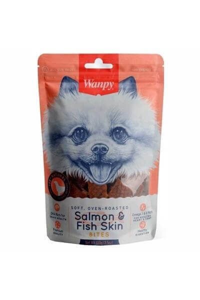 Wanpy Gerçek Somon Dilimleri Köpek Ödülü 100 gr 