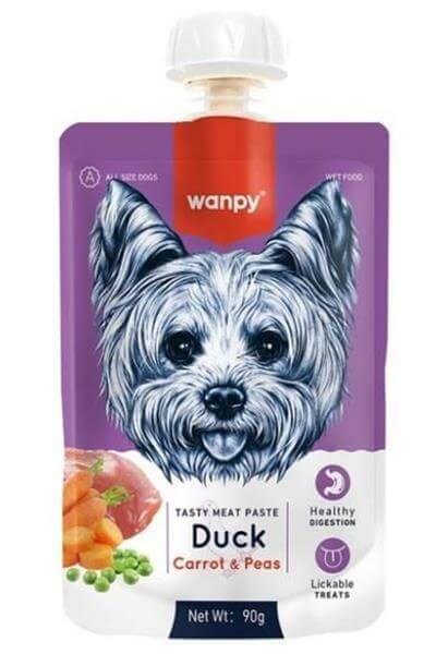 Wanpy Taze Ördekli Havuçlu Köpek Et Ezmesi 90 gr