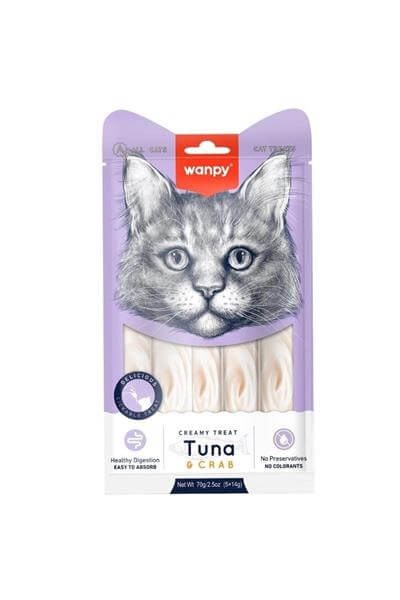 Wanpy Ton Yengeçli Krema Kedi Ödülü 5x14 gr