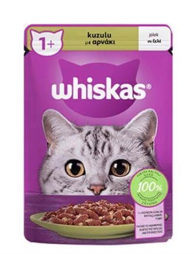 Whiskas Pouch Jöle İçinde Kuzulu Kedi Konservesi 85gr