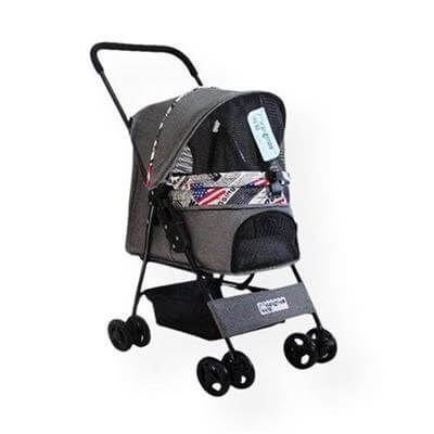 Zampa Showtime Kedi  Köpek Arabası 42x69.5x88cm GRİ