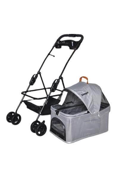 Zampa Verstappen Kedi Köpek Arabası 45x64x96cm GRİ