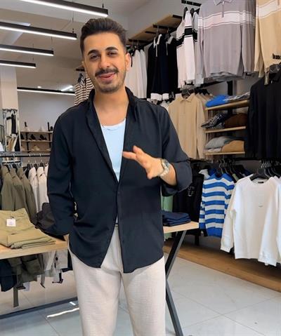 Airobin Kumaş Gömlek Siyah