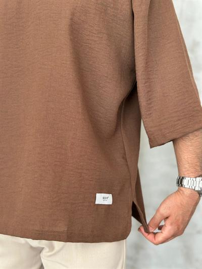 Fakirkol Oversize Tişört Kahverengi