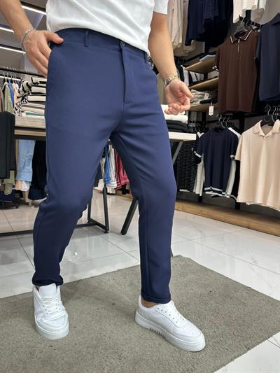 Likralı Jogger Pantolon Lacivert