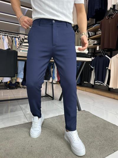 Likralı Jogger Pantolon Lacivert