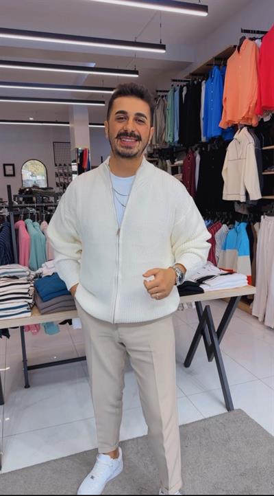 Örme Hırka Beyaz