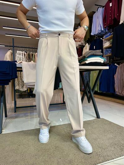 Oversize Takım Elbise Krem