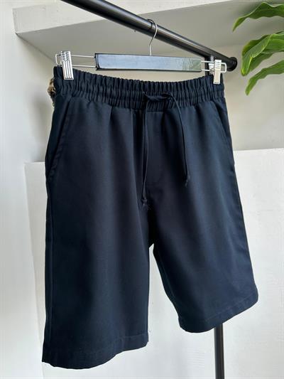 Pamuk Gabardin Şort Lacivert