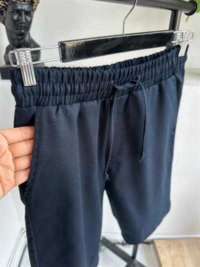 Pamuk Gabardin Şort Lacivert