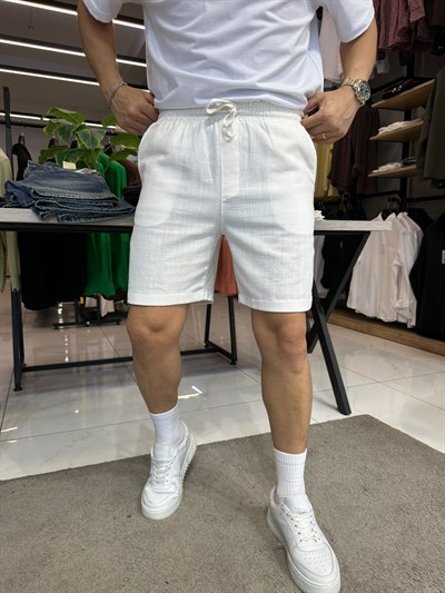 RUFF ŞORT BEYAZ