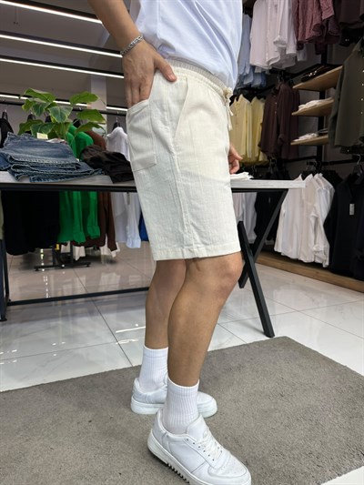 RUFF ŞORT KREM