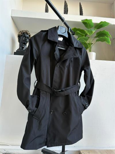 Trençkot Siyah